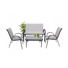 Set mobilier de gradina ,4pcs,gri