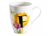 Cumpara ieftin Cana portelan in cutie cadou, litera F, 20,5 x 8 x 21 H, 300 ml