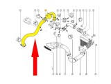 Furtun intercooler, supraalimentare Dacia Logan 202008, Logan 202012, Sandero 202012; Renault Megane 202008, Scenic 202009, Scenic/Grand Scenic