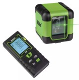 MC0920 DEDRA Set nivela laser cruce verde 30m + telemetru laser 40m