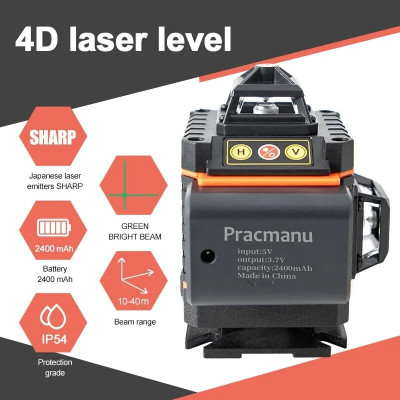 Nivela laser smart 4D-16linii-trepied-telecomanda-acumulator foto