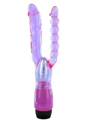 Xcel Double Penetrating - Vibrator Dublu Violet, 22 cm foto