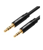 Cablu Audio Stereo Jack 2.5mm - 3.5mm Vention, 1.5m, Negru, 3pin, Tata-Tata, Cupru, Aurit