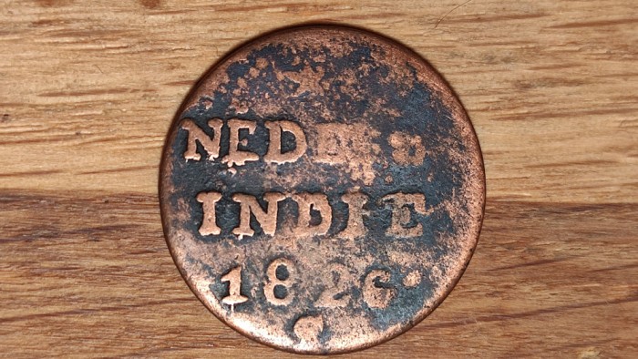 R08 Indiile est Olandeze - moneda coloniala raruta - 1/2 stuiver 1826 - Willem I