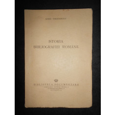 Barbu Theodorescu - Istoria bibliografiei romane (1945, prima editie)