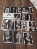SET 16 MINI VEDERI/CARTI POSTALE URSS ARTA ALB-NEGRU ANII 60, Necirculata, Fotografie