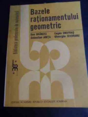 Bazele Rationamentului Geometric - Dan Branzei Eugen Onofras Sebastian Anita Gheorghe,539975 foto