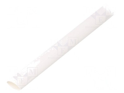 Manșon termocontractabil 9,5mm 1m Alb fără Adeziv foto