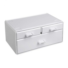 Organizator cosmetica/machiaj cu 6 sertare, Alb