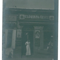 2840 - ORADEA, Store, Romania - old postcard, real PHOTO - used - 1911