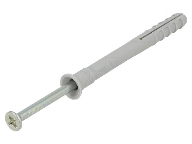 Plastic Anchor with Screw 8x80mm Zinc-Plated Steel 50pcs