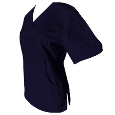 Halat Medical Pe Stil cu Elastan, Bluemarin, Model Sanda - 2XL