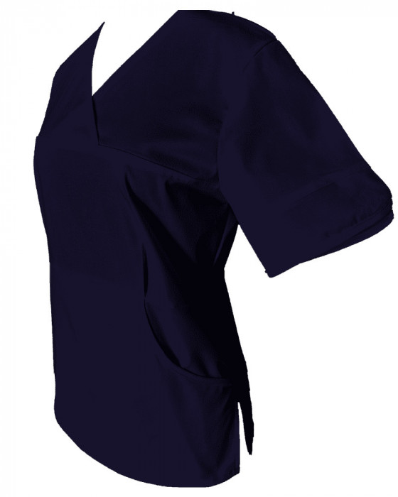 Halat Medical Pe Stil cu Elastan, Bluemarin, Model Sanda - XS