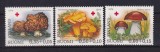 Serie Completă 3 Timbre Finlanda 1974 Ciuperci Cu Suprataxă Crucea Roșie Neștampilat - A003