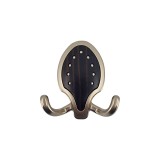 Cuier metalic wenghe OZS-3033, 2 agatatori, 70x75mm, mic, hol