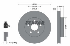 TEXTAR 92301703 PRO Disc frana foto
