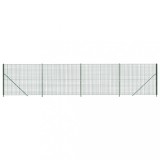 Cumpara ieftin Gard plasa de sarma cu bordura, verde, 1,4x10 m