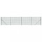 Gard plasa de sarma cu bordura, verde, 1,6x10 m