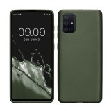 Husa Kwmobile pentru Samsung Galaxy A71, Verde inchis, Silicon, KWM000010ZN017C, Carcasa