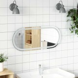 vidaXL Oglindă de baie cu LED, 90x40 cm, ovală 353286