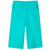 Pantaloni pentru copii cu picioare largi, verde mentă, 92