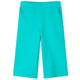 Pantaloni pentru copii cu picioare largi, verde mentă, 140