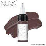 Tus Micropigmentare NUVA Colors 15ml: 315 Light Brown, Microblading, Eyeliner, Sprancene - Pigment Personalizabil