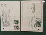 grup doua carti postale circulate .Corespondenta interesanta .