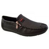 Mocasini Barbatesti, Negri, cu fermoar G Corner - 42