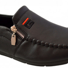 Mocasini Barbatesti, Negri, cu fermoar G Corner - 43