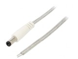 Cablu Electric 2x0,5mm2 cu Mufă DC 5,5/2,5 Transparentă, Bq Cable