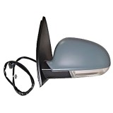 Oglinda exterioara VW Golf 5 (1K) 10.2003-05.2009 model HATCHBACK, Partea Dreapta Crom Convex Electrica Cu Incalzire, cu semnalizare, carcasa grundui