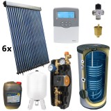 Cumpara ieftin KIT PANOU SOLAR APA CALDA PRESURIZAT 20P CONFORT CU BOILER CU DOUA SERPENTINE 1000L PANOSOL C.425