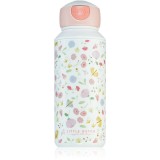Little Dutch Drinking Bottle Pop-up Flowers &amp; Butterflies biberon pentru copii cu pai 400 ml