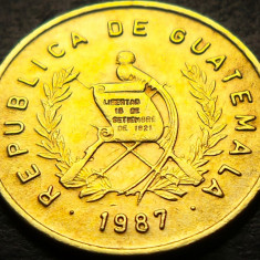 Moneda exotica 1 CENTAVO - GUATEMALA, anul 1987 * cod 3084 B