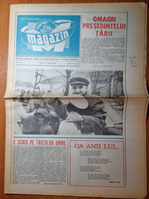 ziarul magazin 26 ianuarie 1980-ziua de nastere a lui ceausescu foto