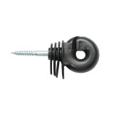 Izolator inelar compact pentru gard electric, negru, 5,9 mm, Breckner