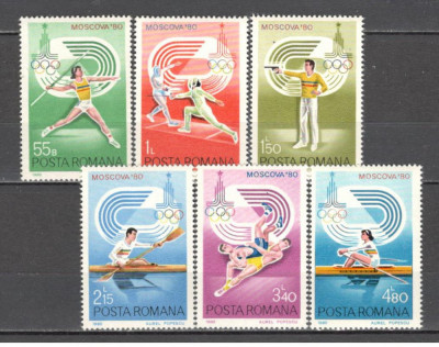 Romania.1980 Olimpiada de vara MOSCOVA CR.395 foto