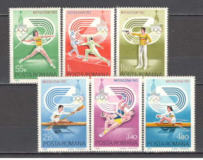 Romania.1980 Olimpiada de vara MOSCOVA CR.395