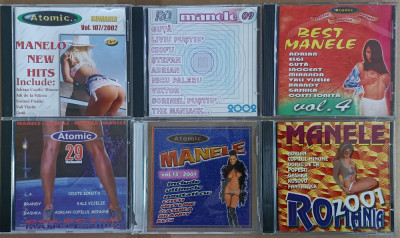 6 Cd-uri cu muzică Rom&amp;acirc;nească, Selecții Manele vechi 2001-2002 foto