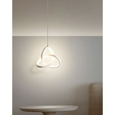 Plafoniera LED 20W, suspendata, alb, infinit, lumina Calda/Neutra/Rece