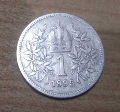 AUT AustroUngaria argint Austria 1 korona 1895 foto