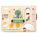 Statia meteo educativa, din lemn premium - Weather Watch - 13 piese - Tender Leaf Toys