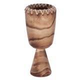 Cumpara ieftin Vaza flori lemn maro 20 x 43 cm