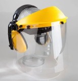 Protecție auditivă și facială cu vizor transparent