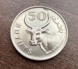 C50 - Moneda foarte veche - Gambia - 50 bututs - 1971