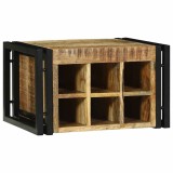 Cumpara ieftin Stativ pentru vin 46x35x27.5 cm Lemn Solid de Mango Brut