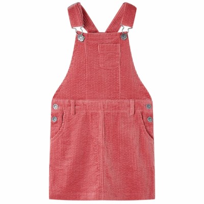 Rochie salopetă pentru copii, velur, roz, 92 13924 foto
