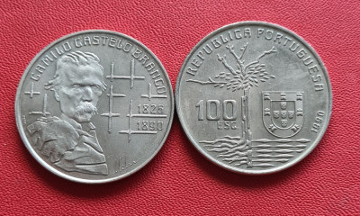 Portugalia 100 escudos 1990 Camilo Castelo Branco foto