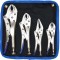 Set de 4 clesti reglabili autoblocanti, Toolhub